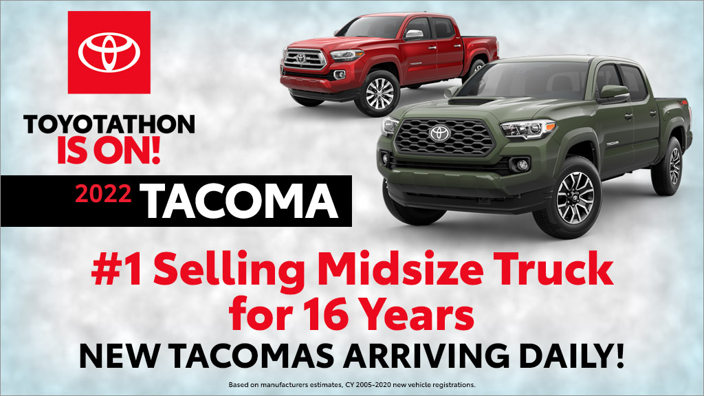 Toyotathon is on ad Tacoma