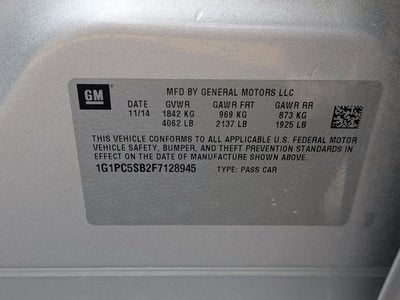 2015 Chevrolet Cruze 1LT 1LT