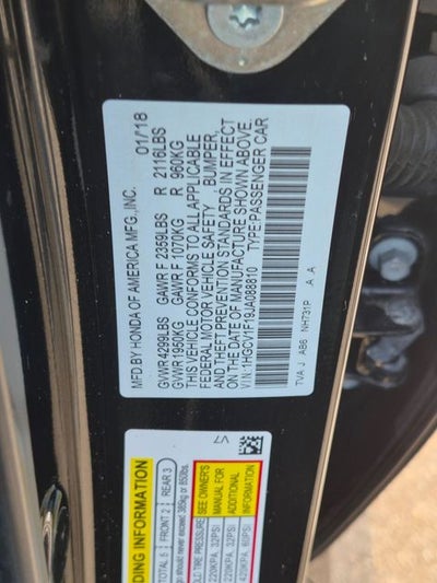 2018 Honda Accord LX