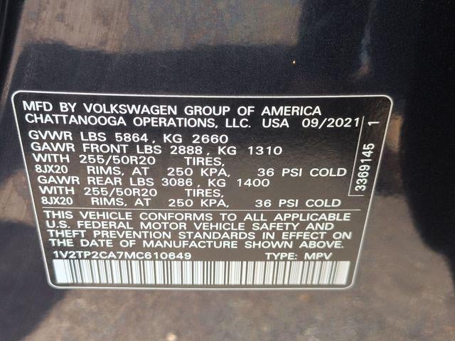 2021 Volkswagen Atlas 2.0T SEL Premium