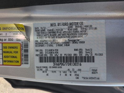 2013 Ford Fusion S