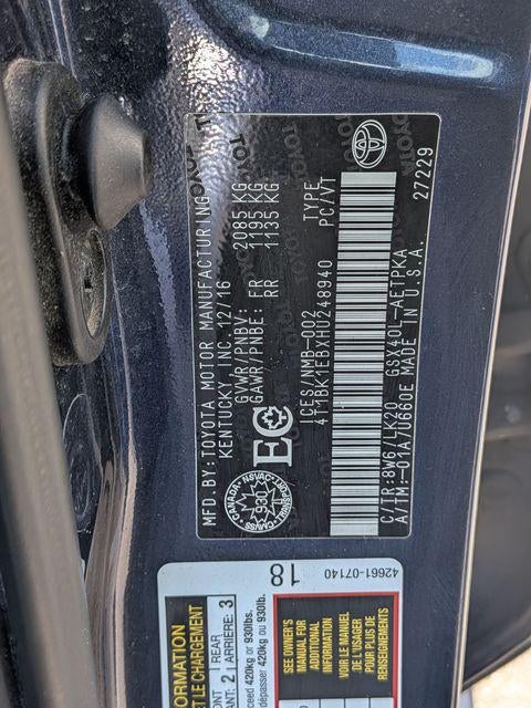2017 Toyota Avalon Limited