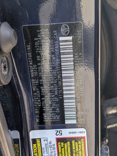 2021 Toyota CAMRY SE