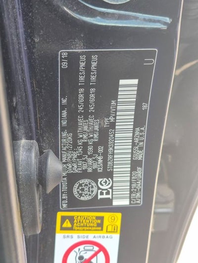 2019 Toyota HIGHLANDER LE V6 AWD LE