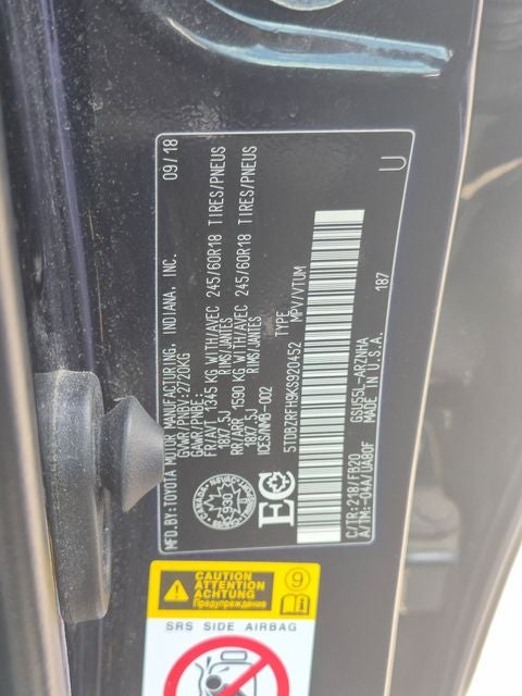 2019 Toyota HIGHLANDER LE V6 AWD LE