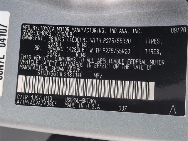 2020 Toyota SEQUOIA 4X4 Platinum