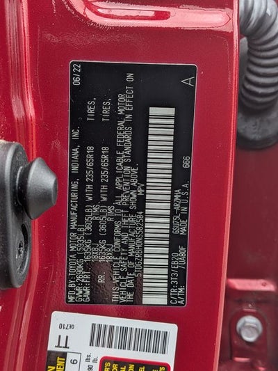 2022 Toyota HIGHLANDER XLE