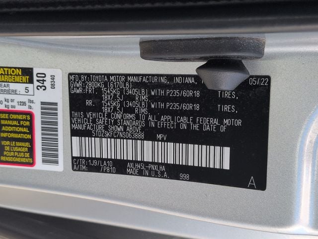 2022 Toyota SIENNA LTD AWD Limited 7 Passenger