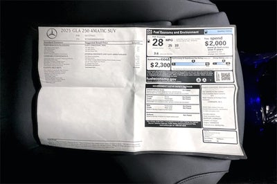 2025 Mercedes-Benz GLA GLA 250 4MATIC®