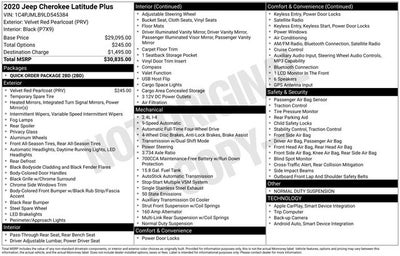 2020 Jeep Cherokee Latitude Plus