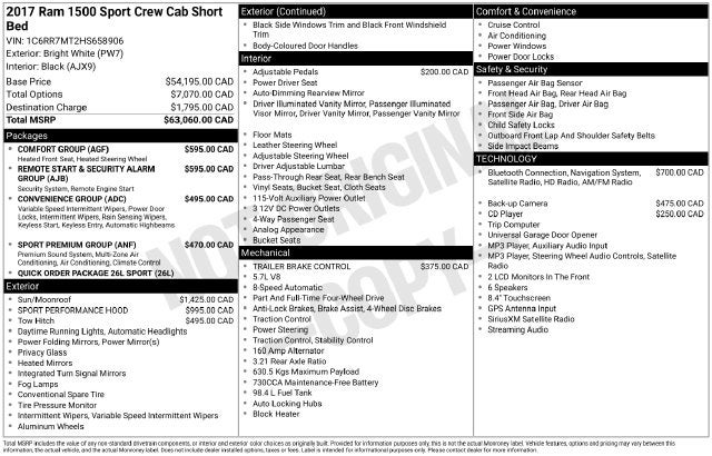 2017 RAM 1500 Sport