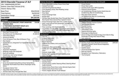 2015 Chevrolet Traverse 2LT 2LT