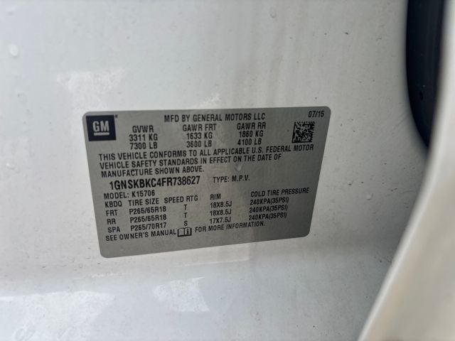 2015 Chevrolet Tahoe LT