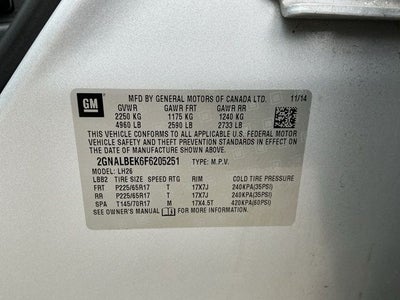 2015 Chevrolet Equinox LT 1LT