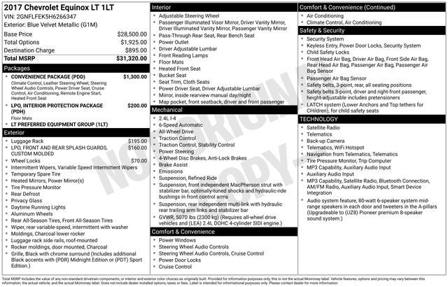 2017 Chevrolet Equinox LT