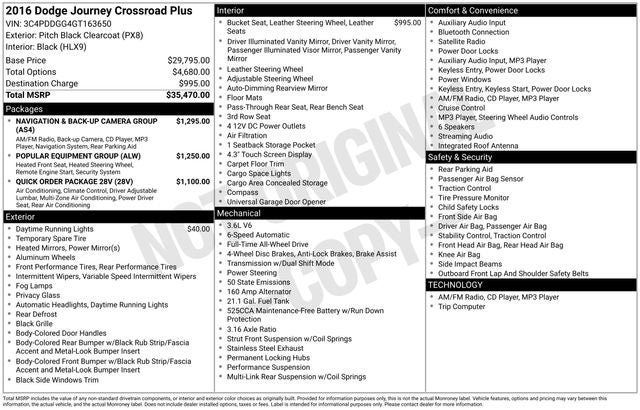2016 Dodge Journey Crossroad