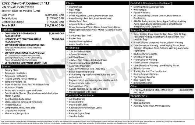2022 Chevrolet Equinox LT