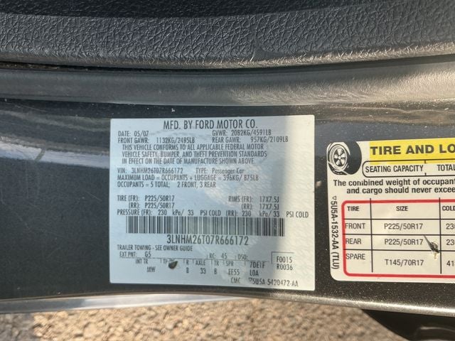 2007 Lincoln MKZ Base