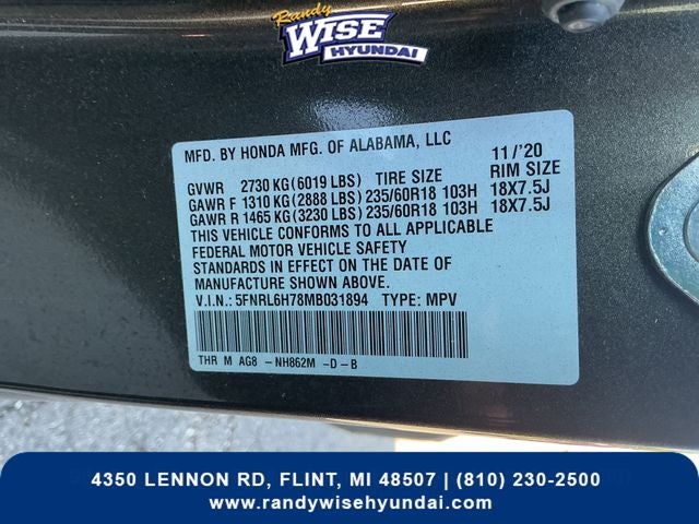 2021 Honda Odyssey EX-L