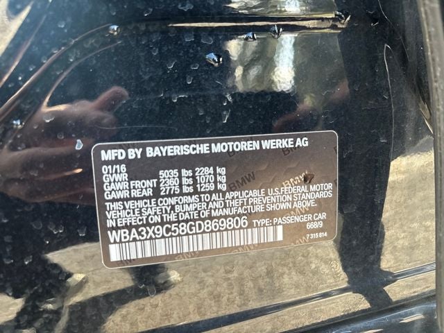 2016 BMW 3 Series 335i xDrive Gran Turismo