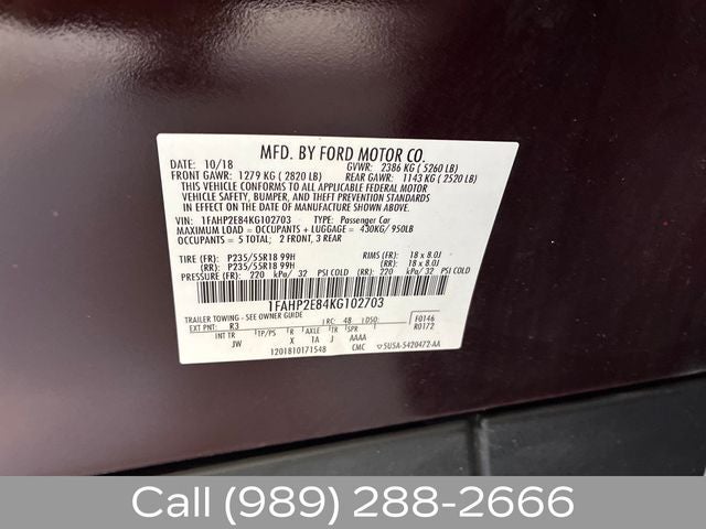 2019 Ford Taurus SEL