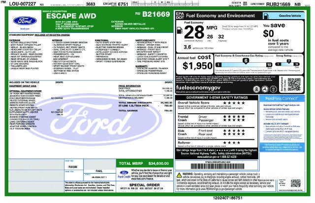 2024 Ford Escape ST-Line
