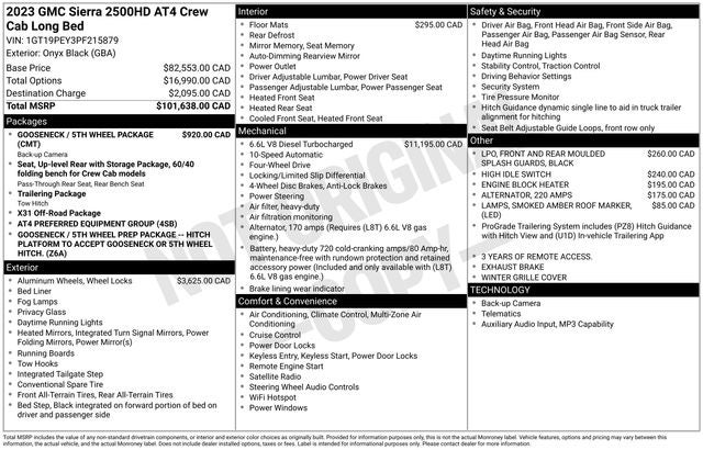 2023 GMC Sierra 2500HD AT4