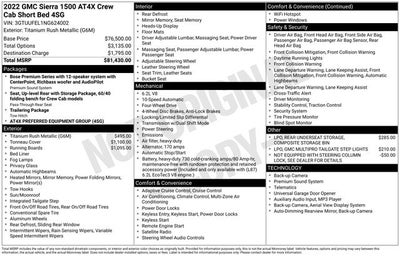 2022 GMC Sierra 1500 AT4X