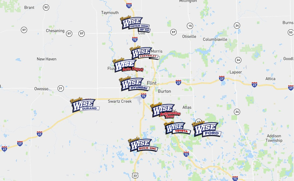 Randy Wise Toyota locations map